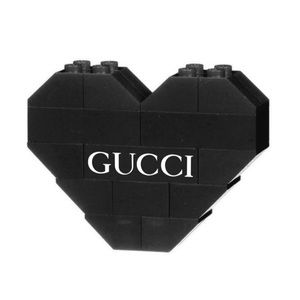 Rare Dee & Ricky “Gucci” Lego Heart Pin Brooch!